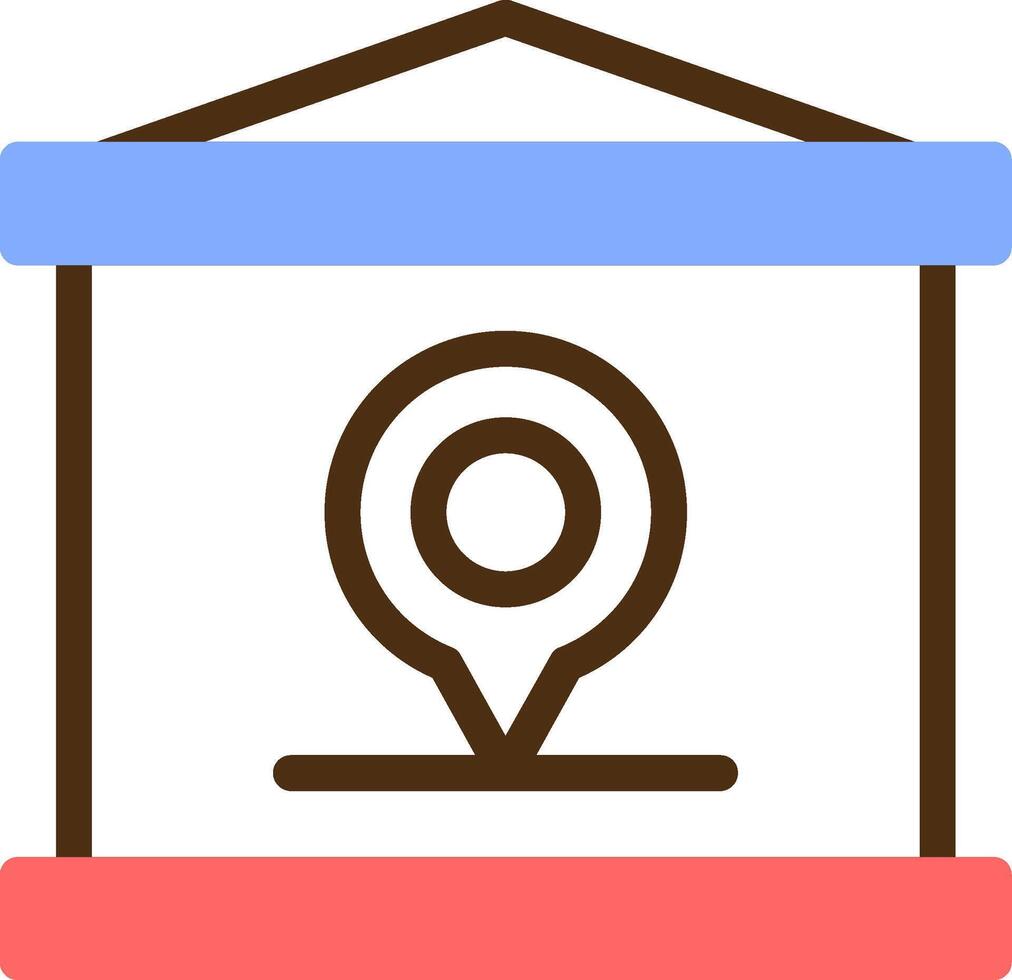 Remote location Color Filled Icon vector