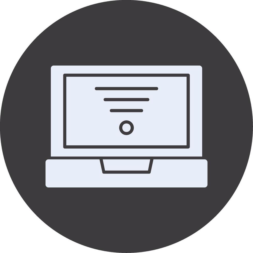 Internet connection Glyph Circle Icon vector