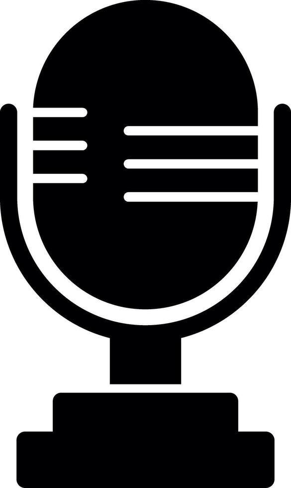 Microphone Glyph Icon vector