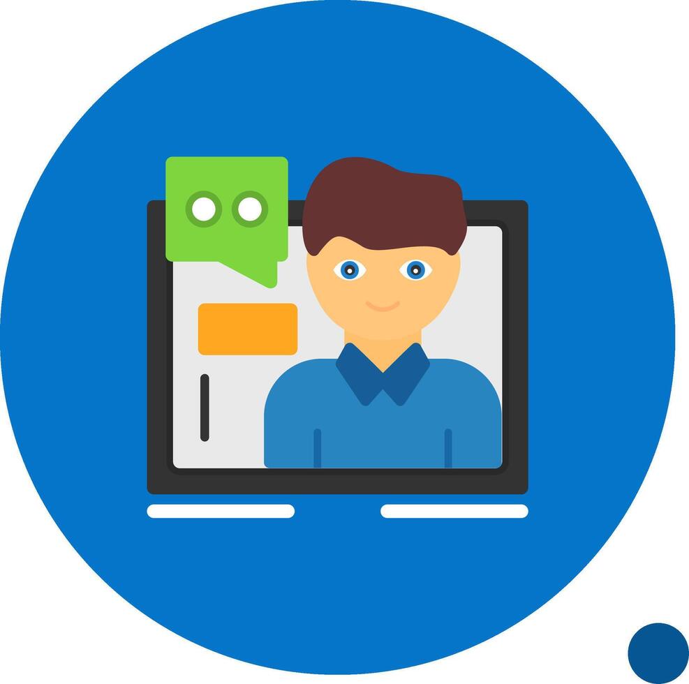Customer service Flat Shadow Icon vector
