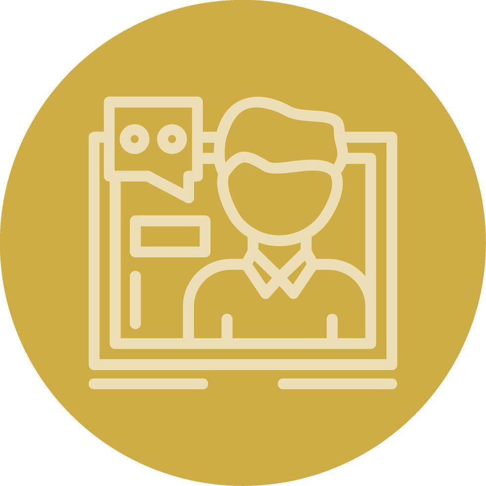 Customer service Line Multi color Icon vector