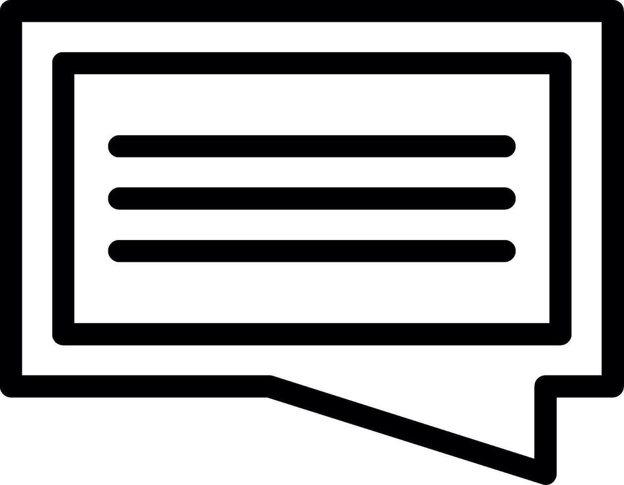 Chat Line Icon vector