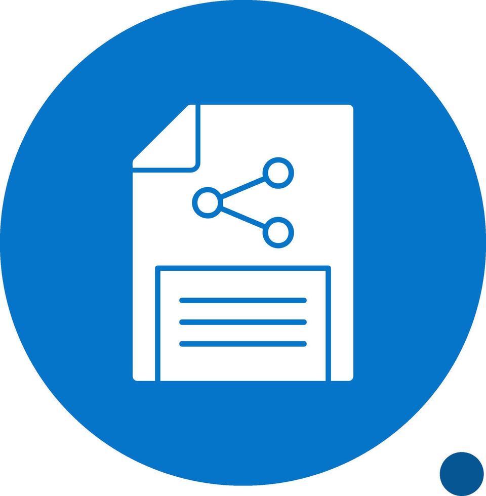 Document sharing Glyph Shadow Icon vector