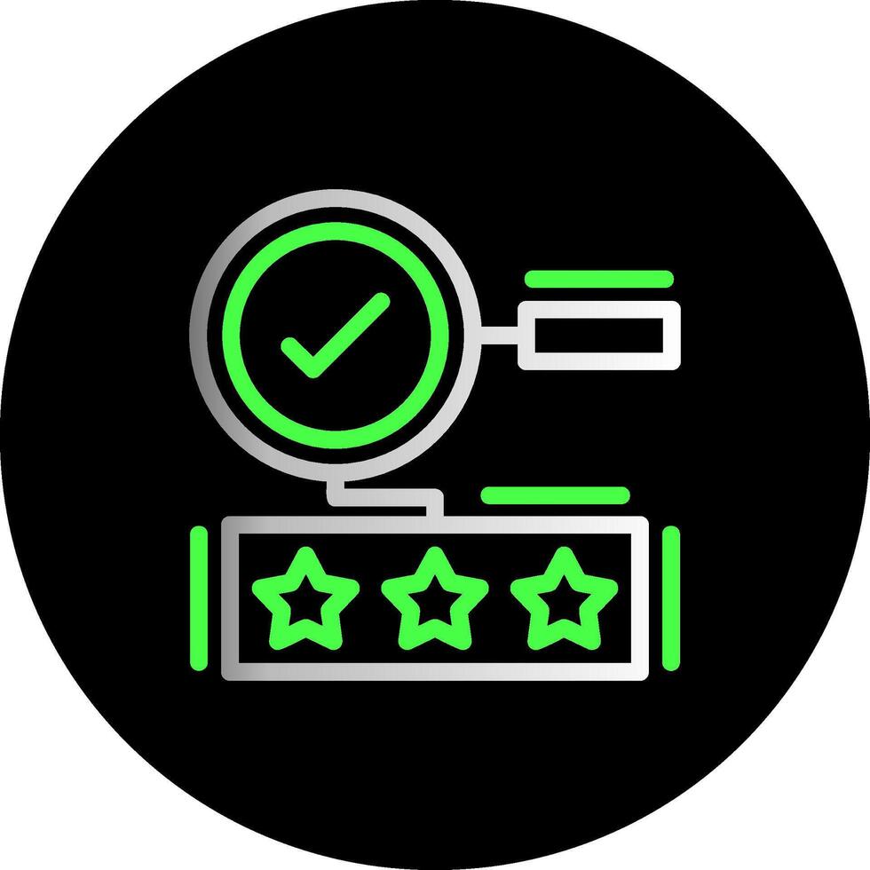 Quality Dual Gradient Circle Icon vector