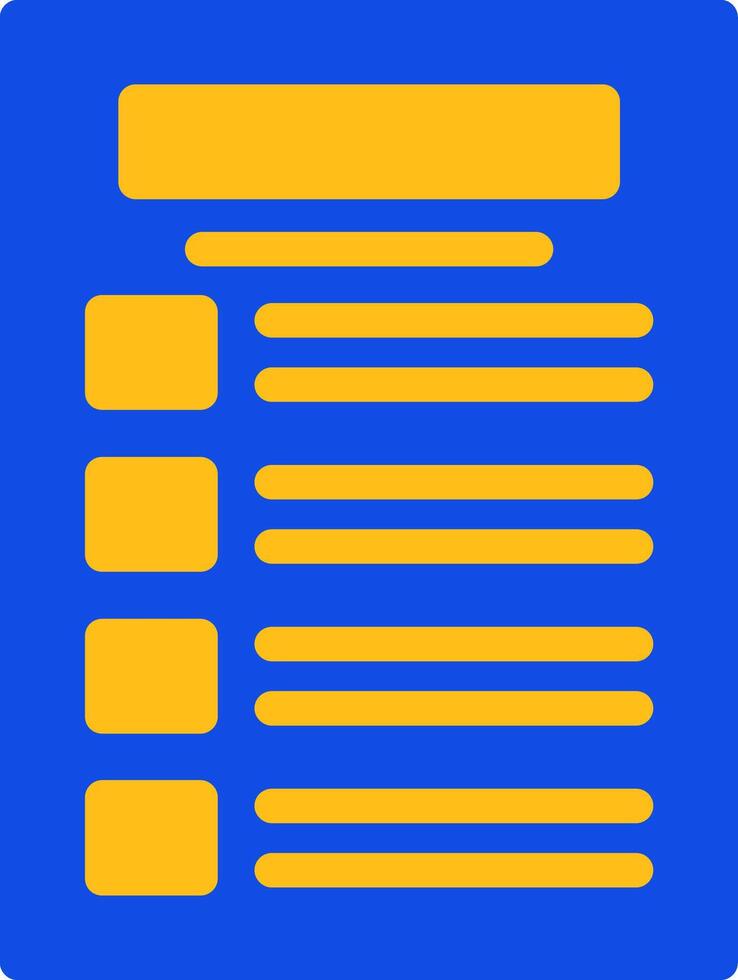 Task list Flat Two Color Icon vector