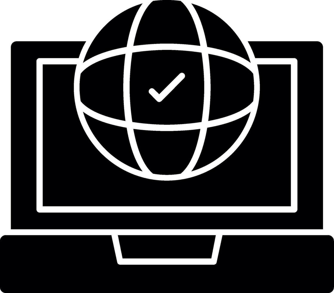 Remote access Glyph Icon vector