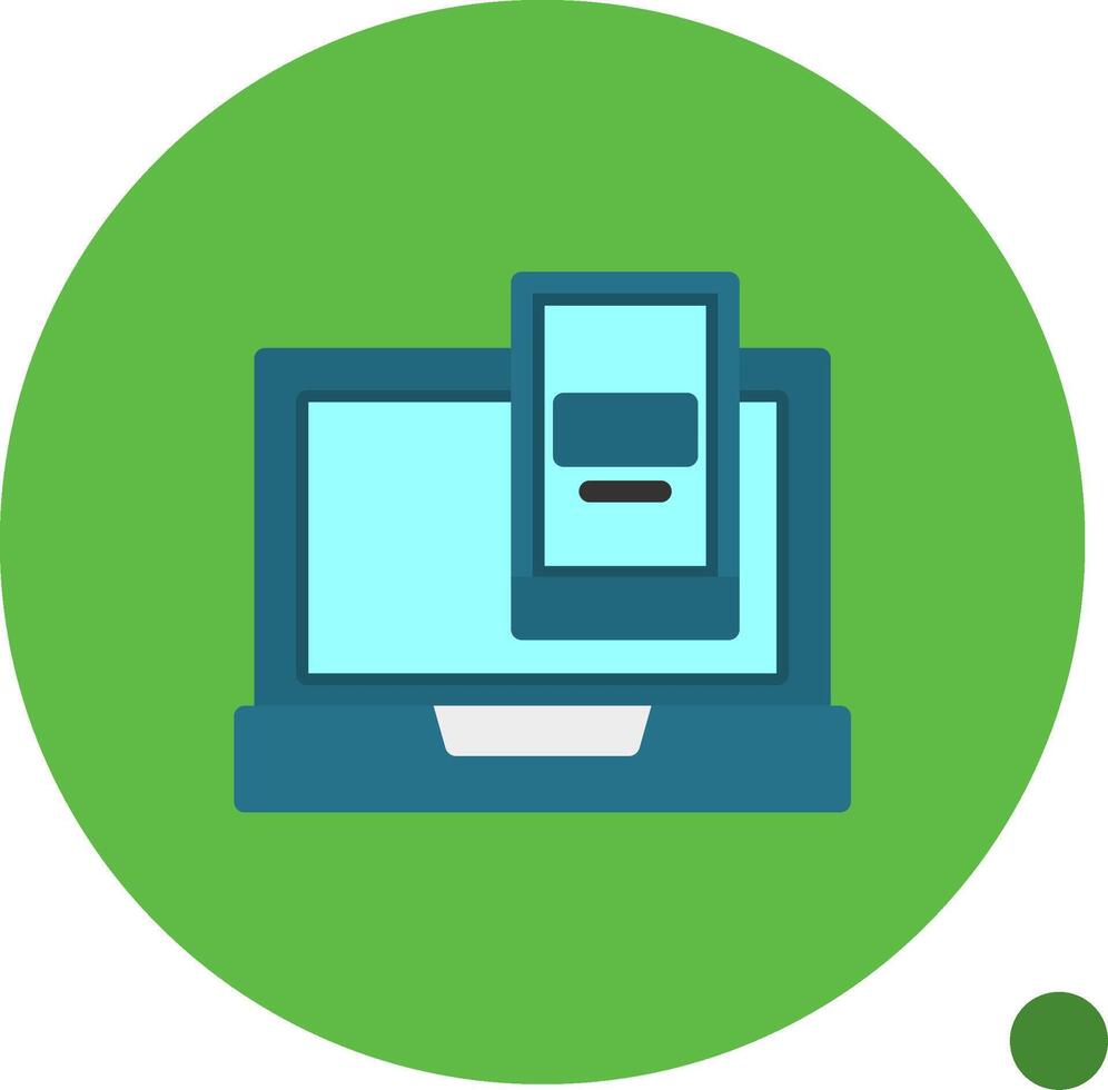 Two-factor authentication Flat Shadow Icon vector