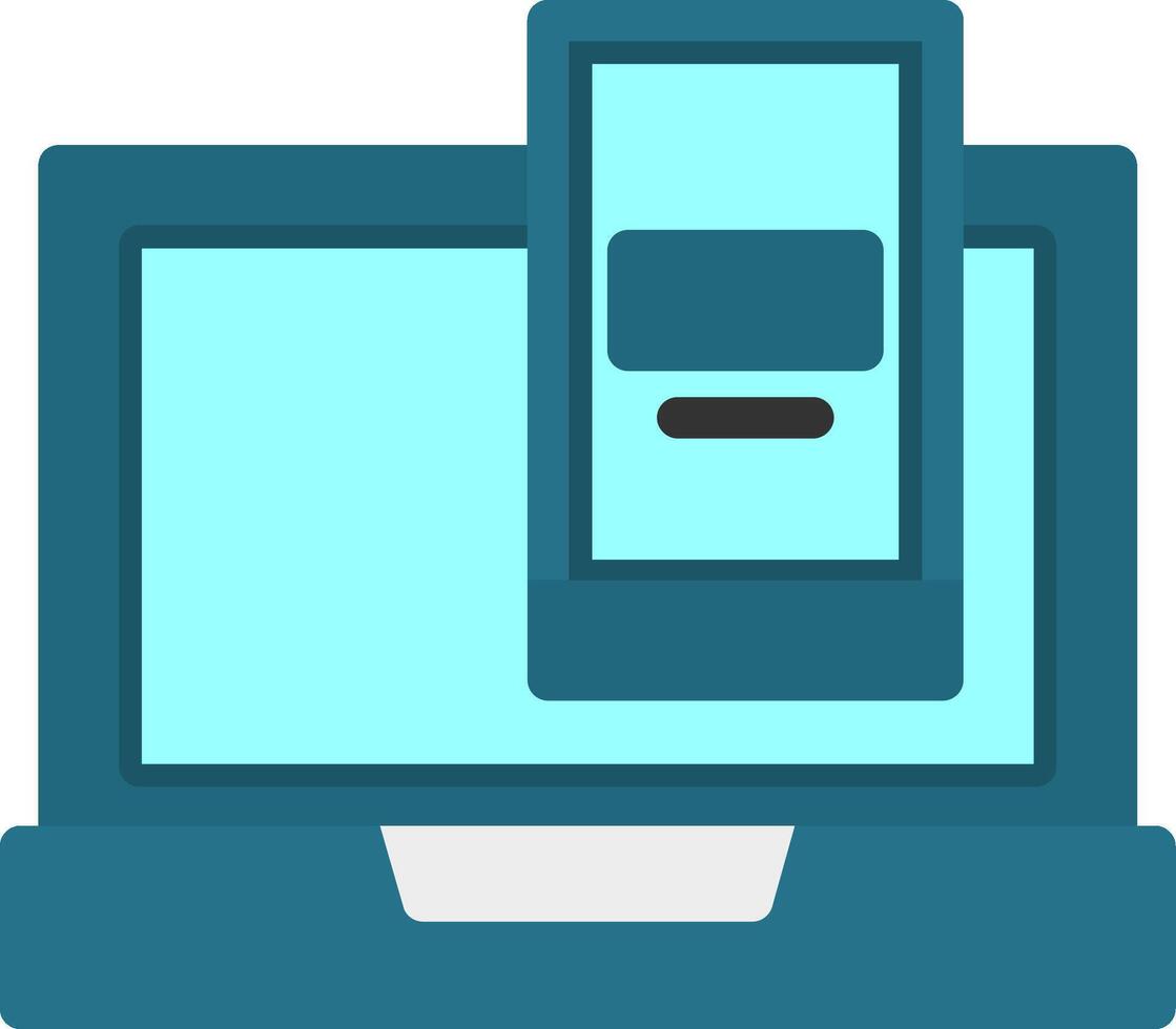 Two-factor authentication Flat Icon vector