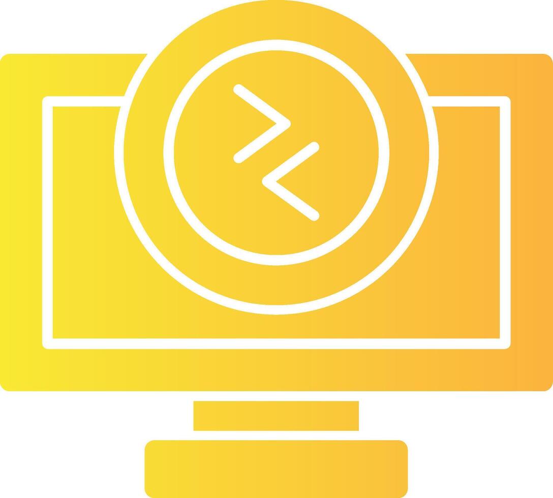 Remote desktop Solid Multi Gradient Icon vector