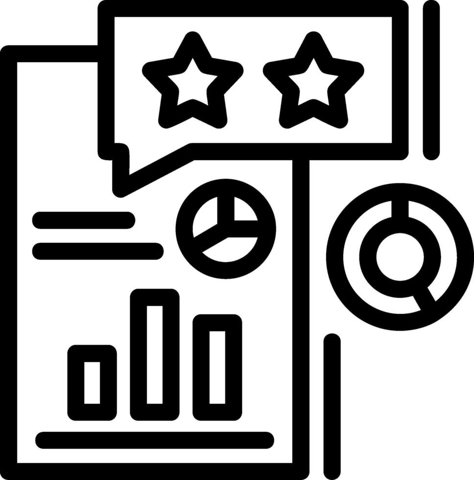 Survey Line Icon vector