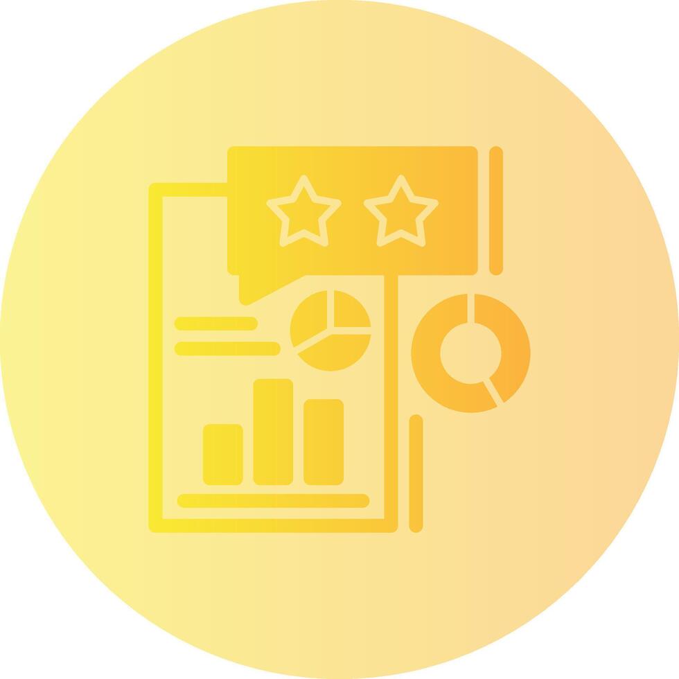 Survey Gradient Circle Icon vector