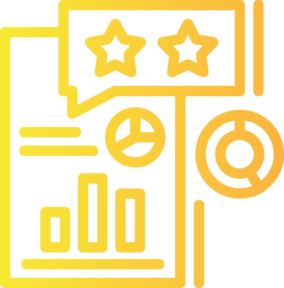 Survey Linear Gradient Icon vector