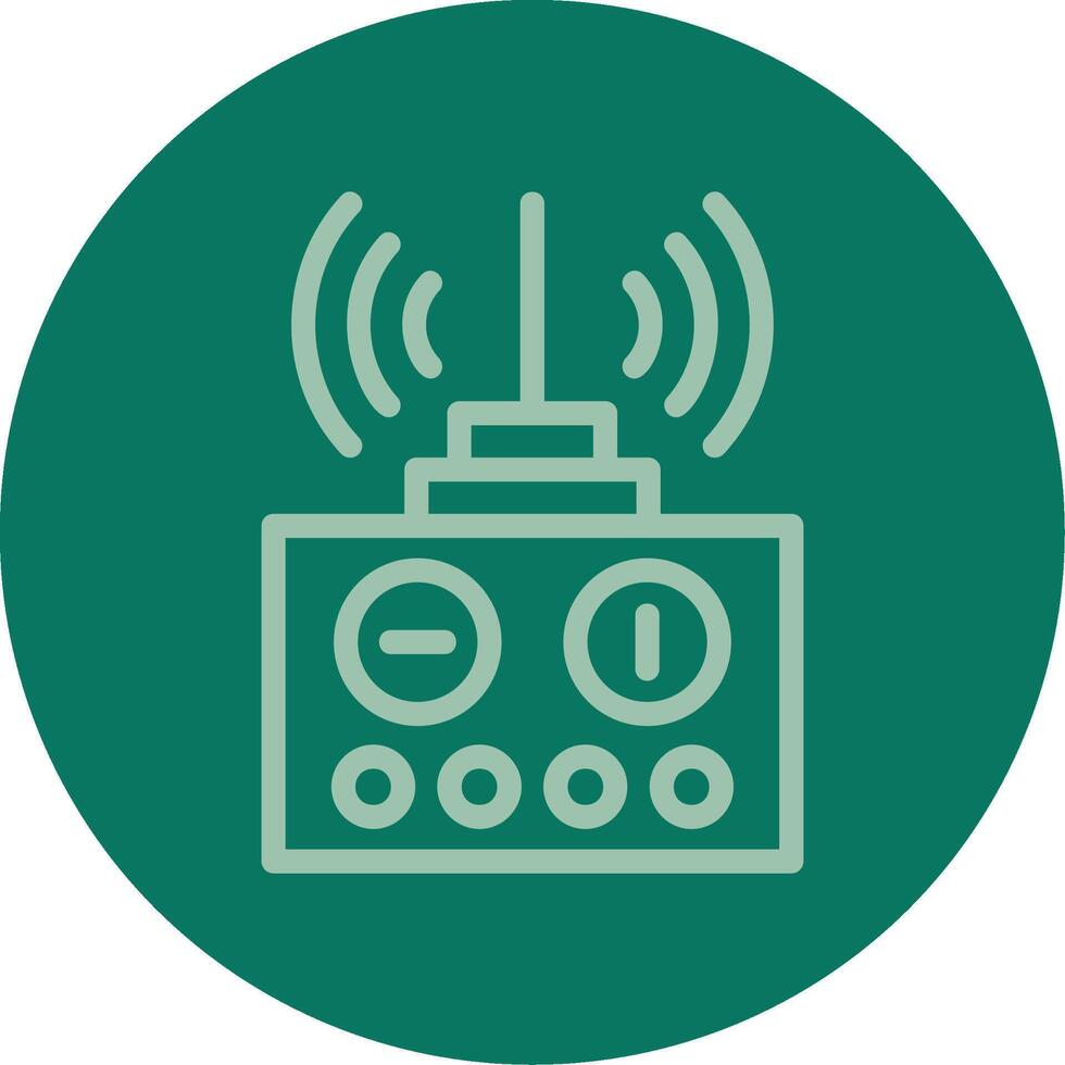 Remote control Line Multi color Icon vector