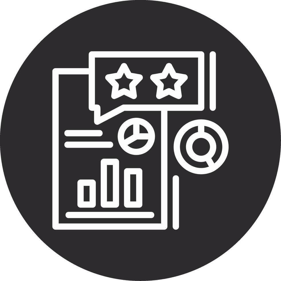 Survey Inverted Icon vector