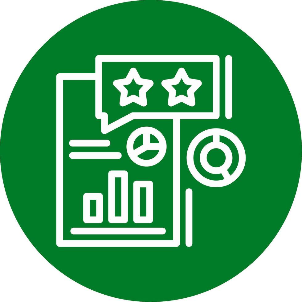 Survey Outline Circle Icon vector