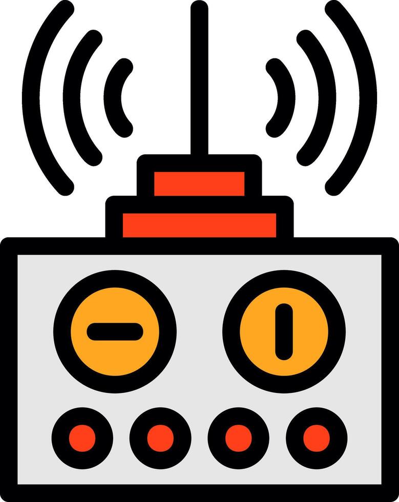 Remote control Line Filled Icon vector