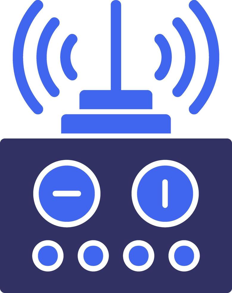 Remote control Solid Two Color Icon vector