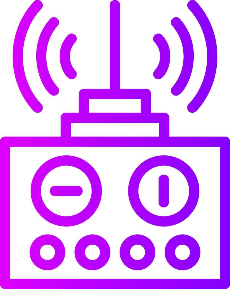 Remote control Linear Gradient Icon vector