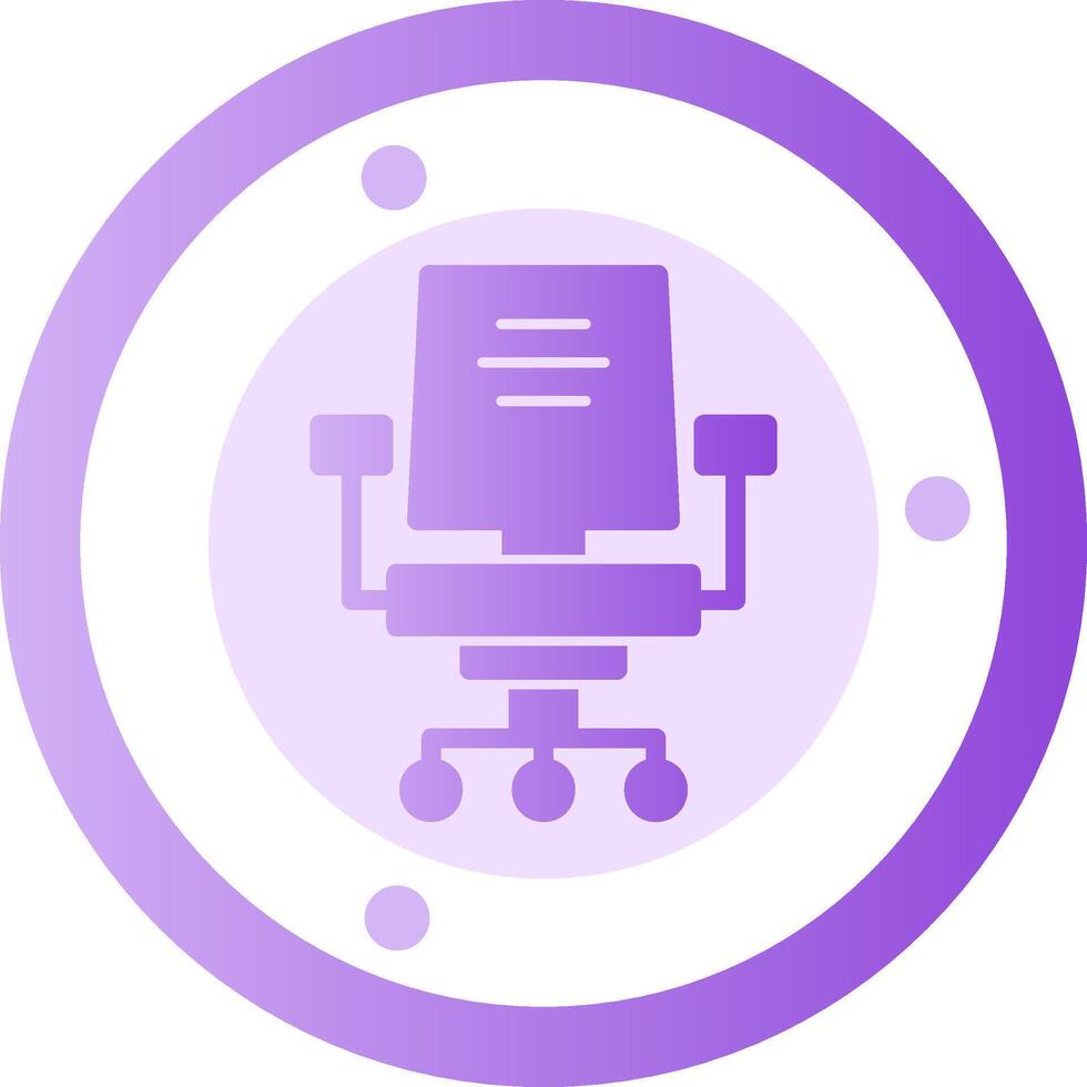 Office chair Glyph Gradient Icon vector