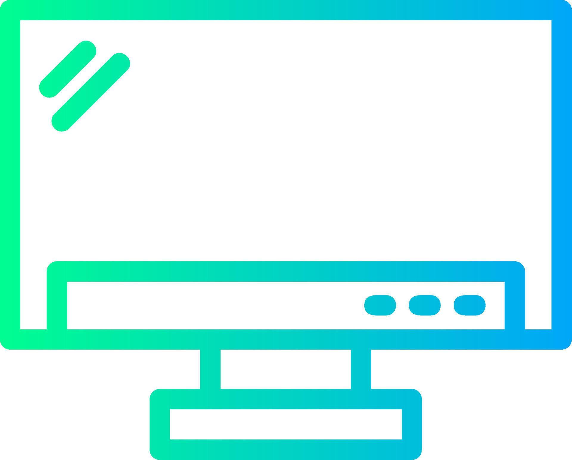 Monitor Linear Gradient Icon 39487135 Vector Art at Vecteezy