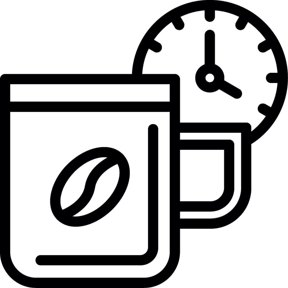 Break time Line Icon vector