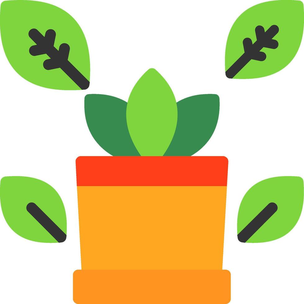Desk plant Flat Icon vector