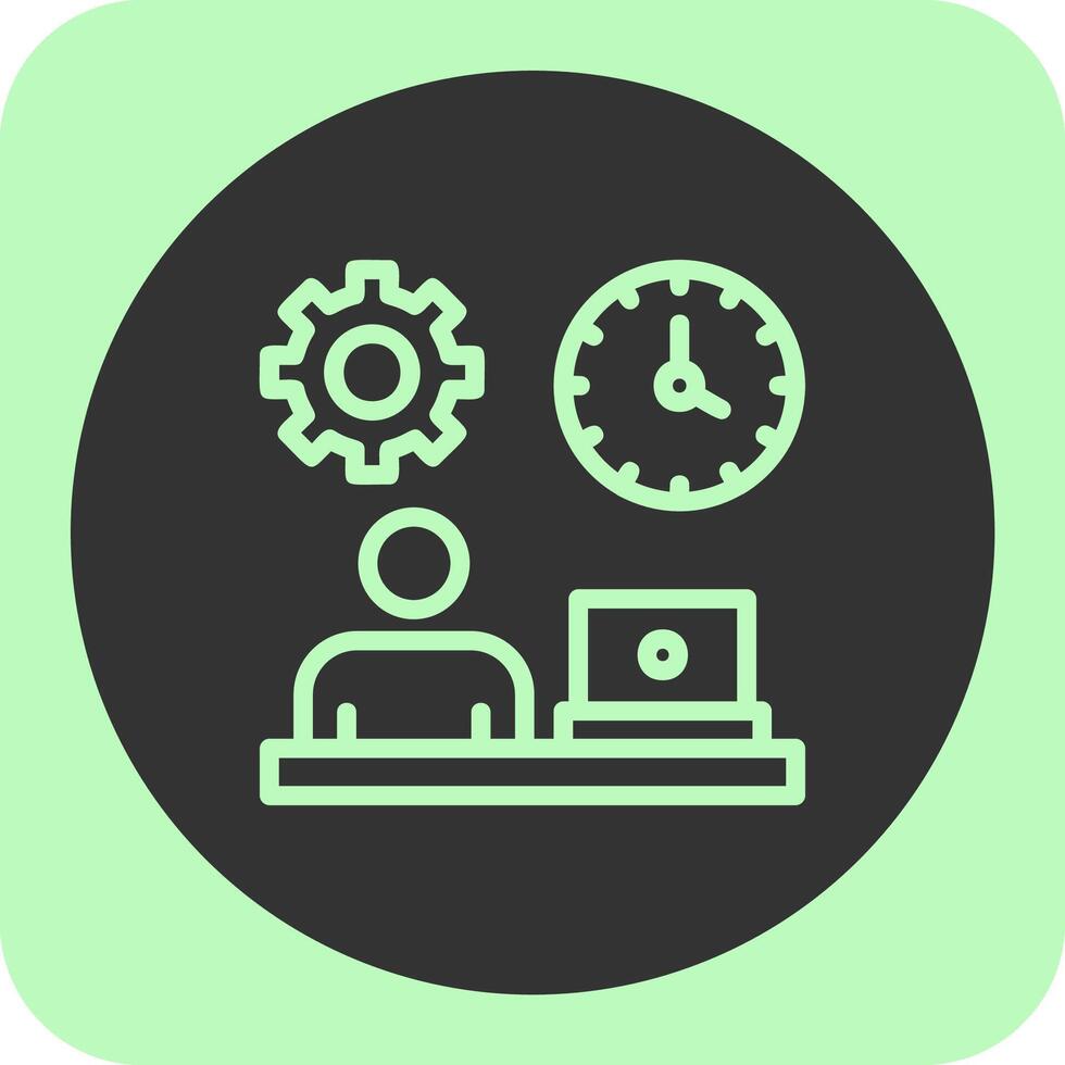 Flexibility Linear Round Icon vector