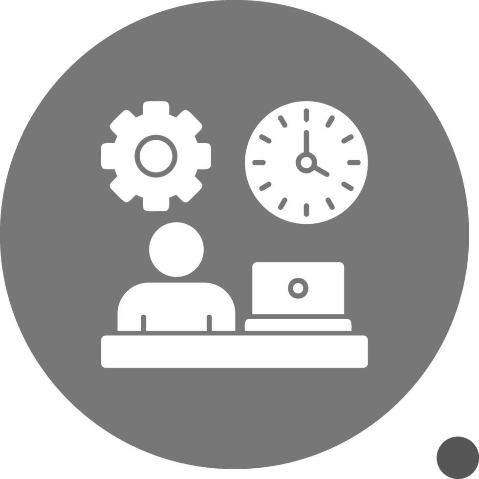 Flexibility Glyph Shadow Icon vector