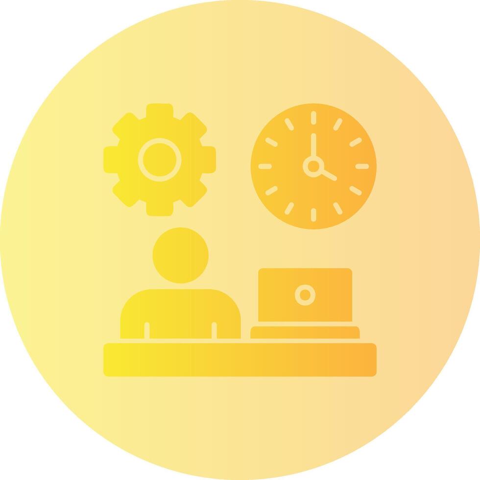 Flexibility Gradient Circle Icon vector