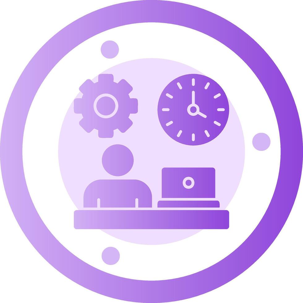 Flexibility Glyph Gradient Icon vector