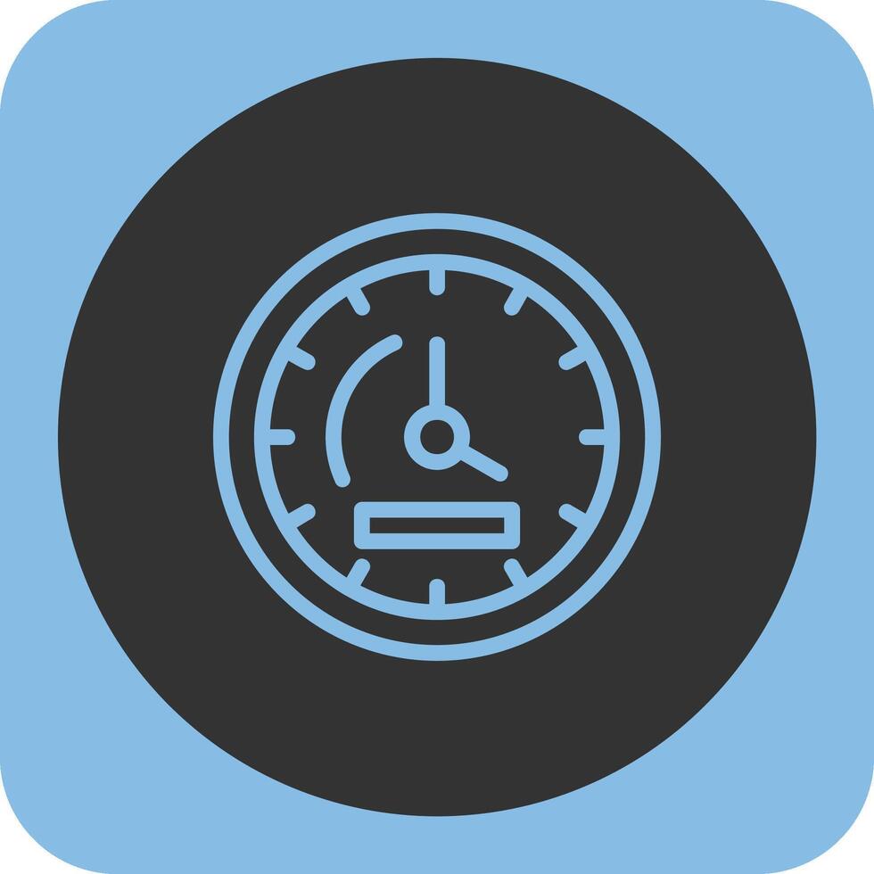 Clock Linear Round Icon vector