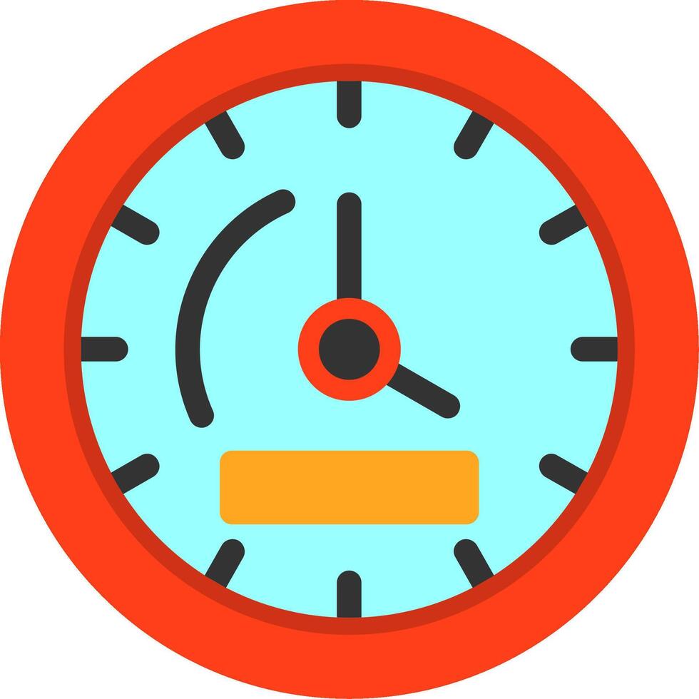 icono de reloj plano vector