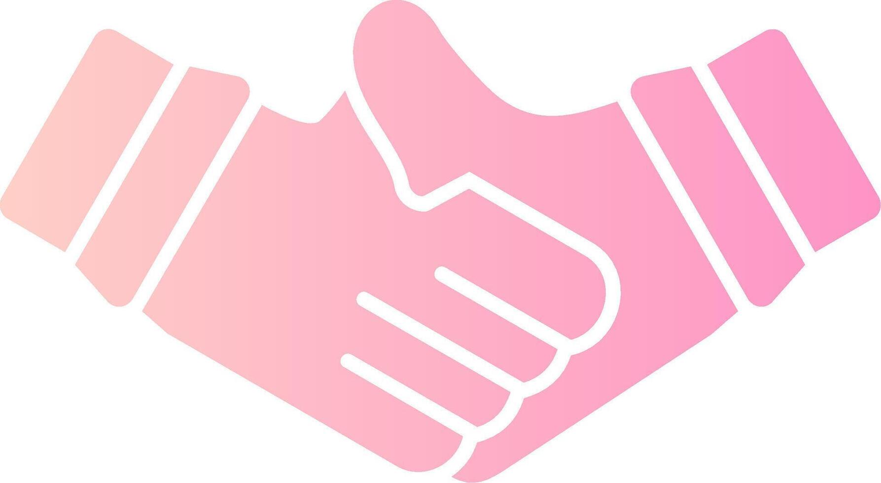 Virtual handshake Solid Multi Gradient Icon vector
