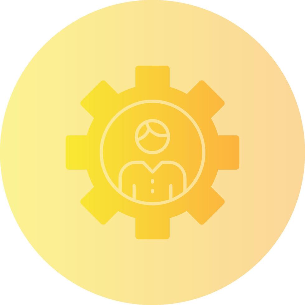Remote manager Gradient Circle Icon vector