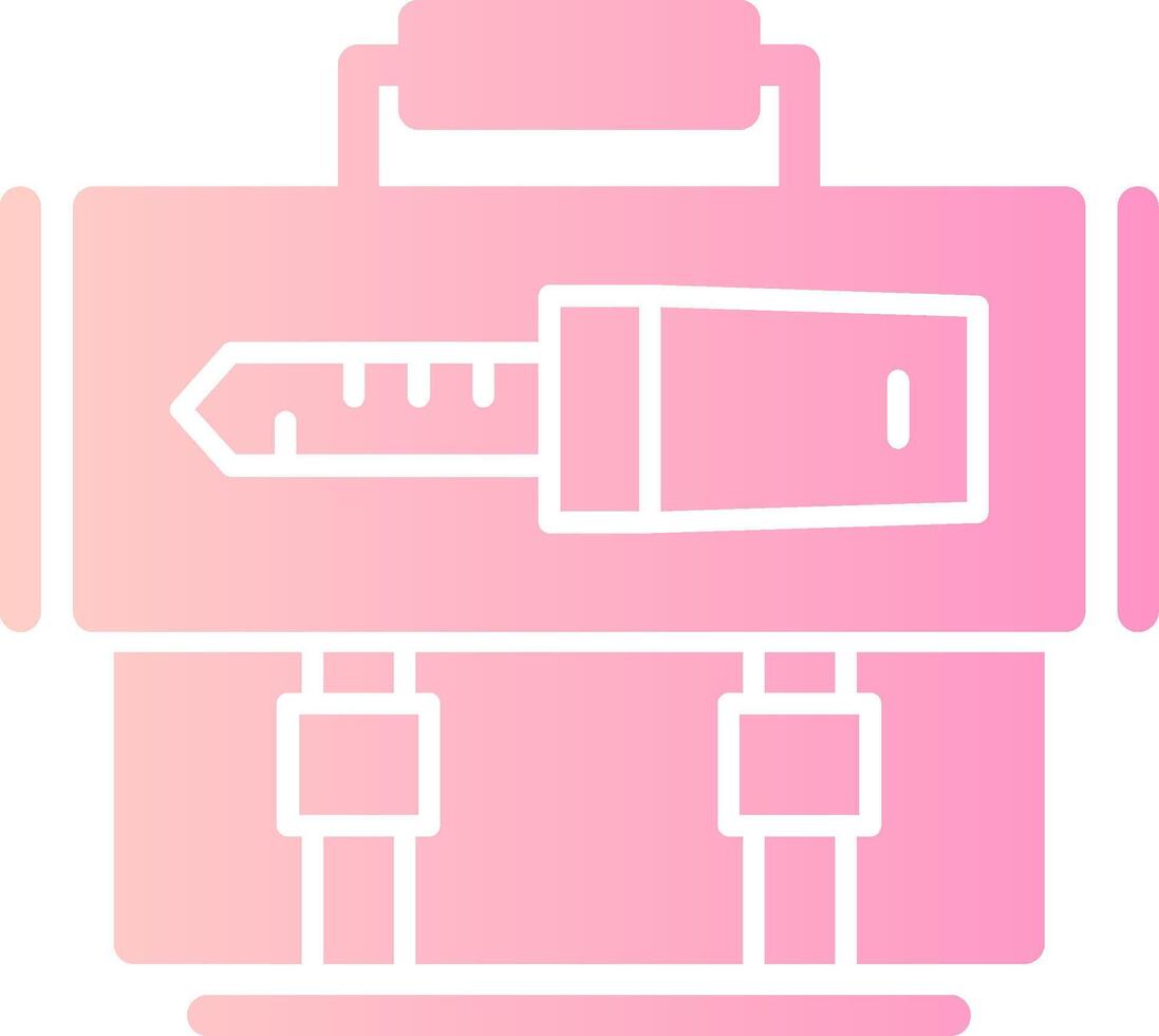 Key Solid Multi Gradient Icon vector