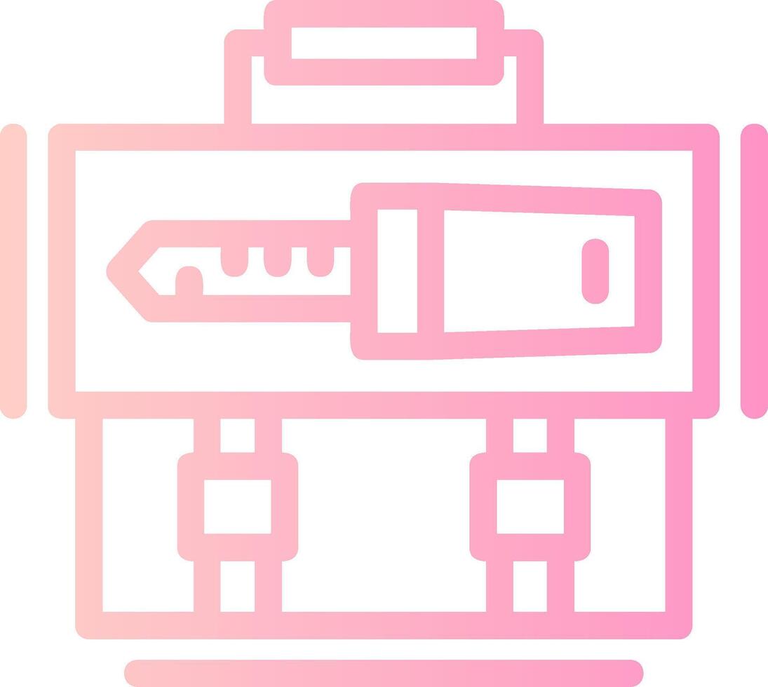 Key Linear Gradient Icon vector