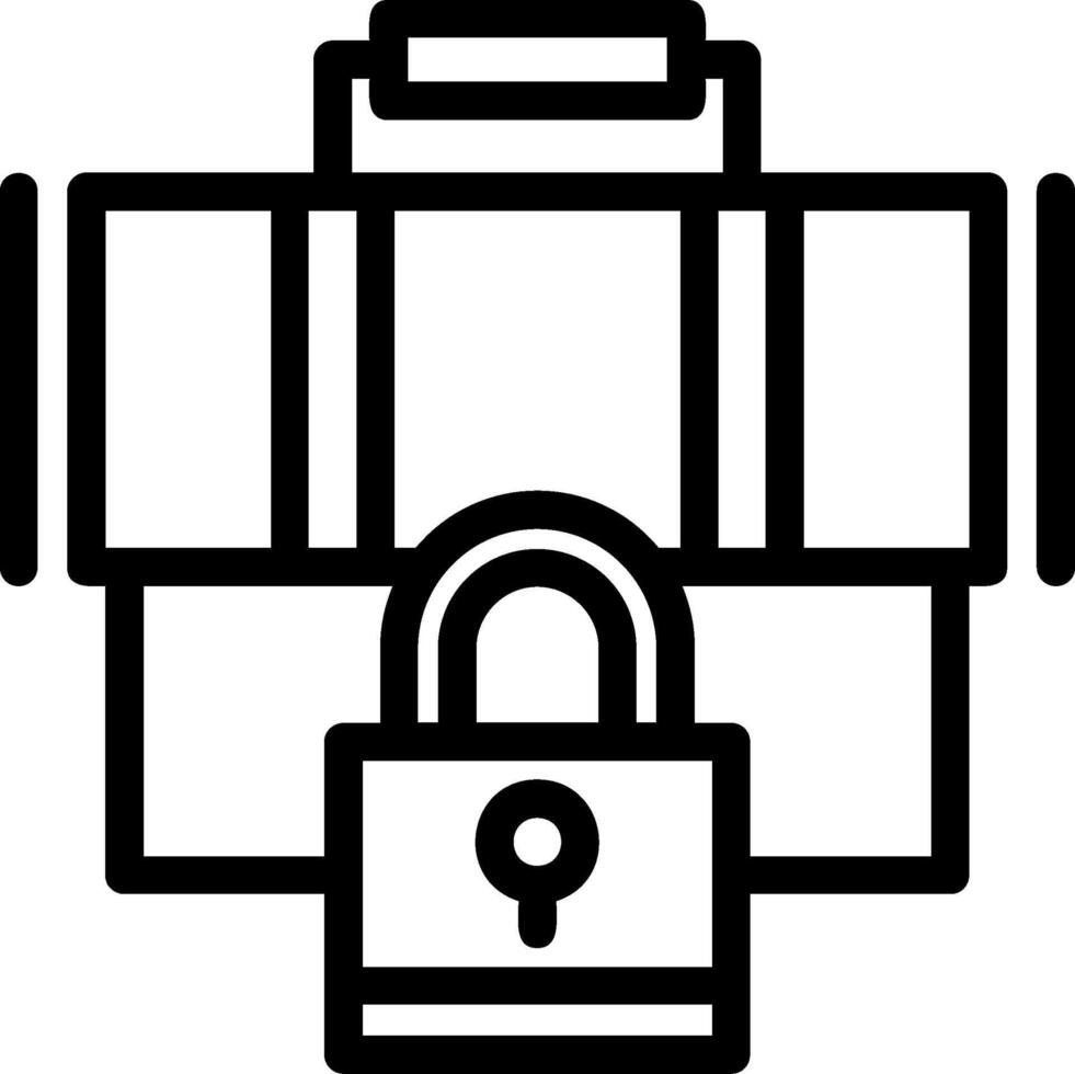 Security Line Icon vector