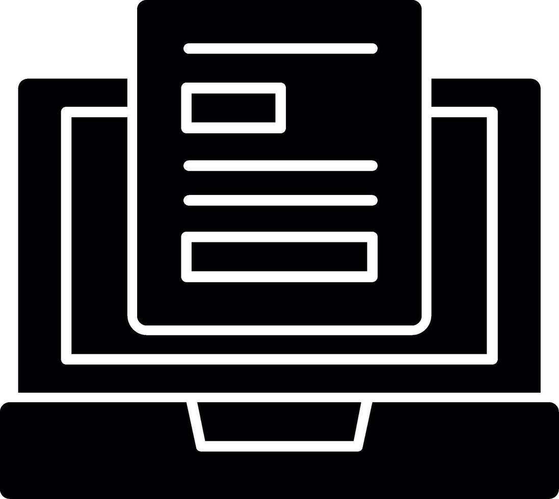 Remote work policies Glyph Icon vector