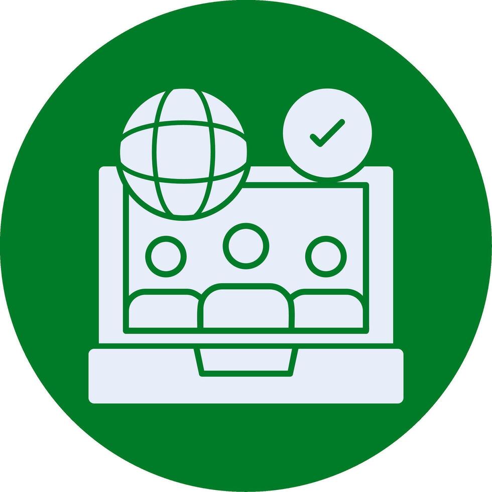 Remote work culture Glyph Circle Icon 39488261 Vector Art at Vecteezy