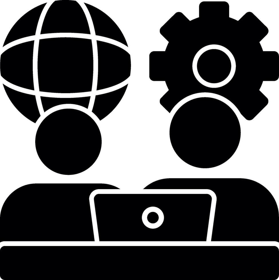 Remote work communication Glyph Icon 39488458 Vector Art at Vecteezy