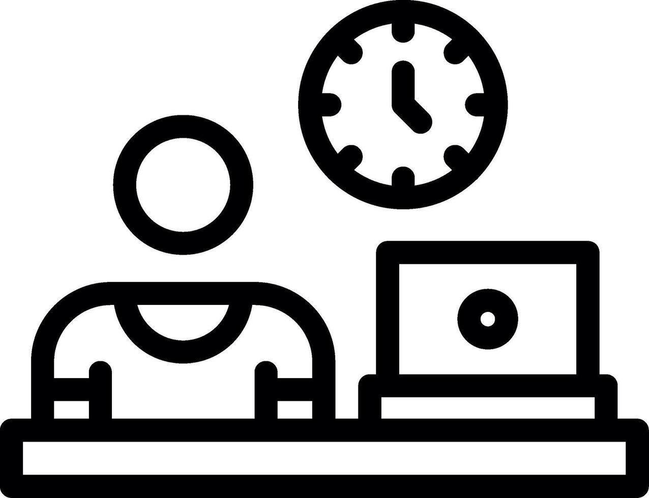 Remote work attire Line Icon vector