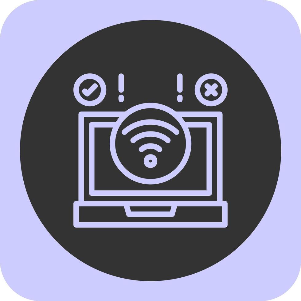Remote work challenges Linear Round Icon vector