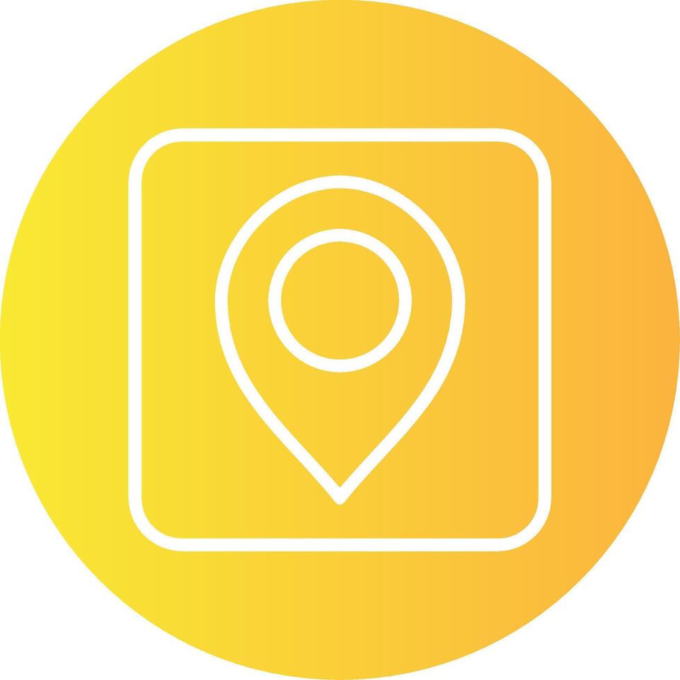 Pin Solid Multi Gradient Icon vector