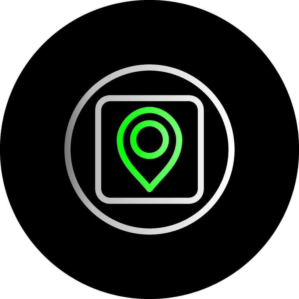 Pin Dual Gradient Circle Icon vector