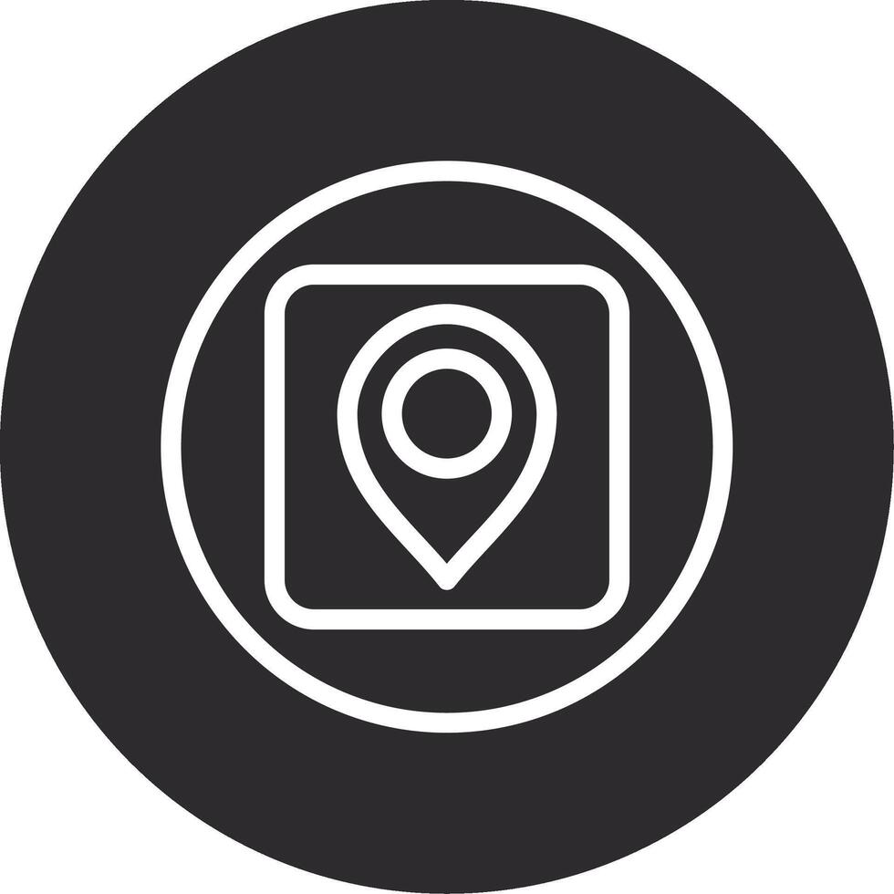 Pin Inverted Icon vector