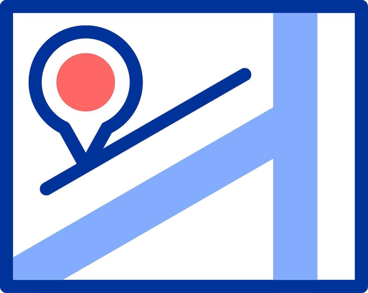 Map Color Filled Icon vector