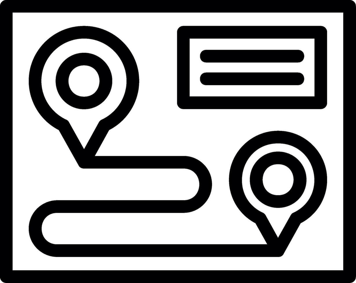 GPS Line Icon vector