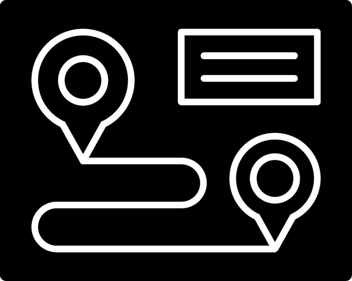 GPS Glyph Icon vector