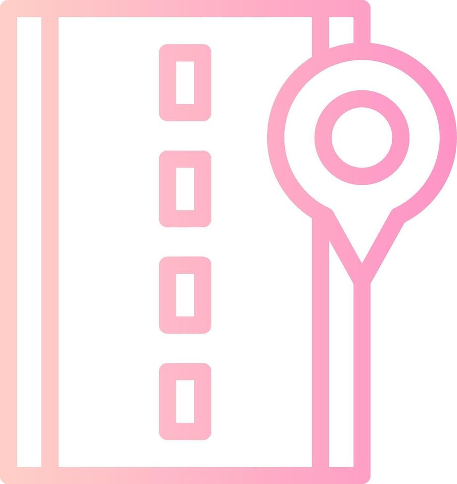 Street Linear Gradient Icon vector