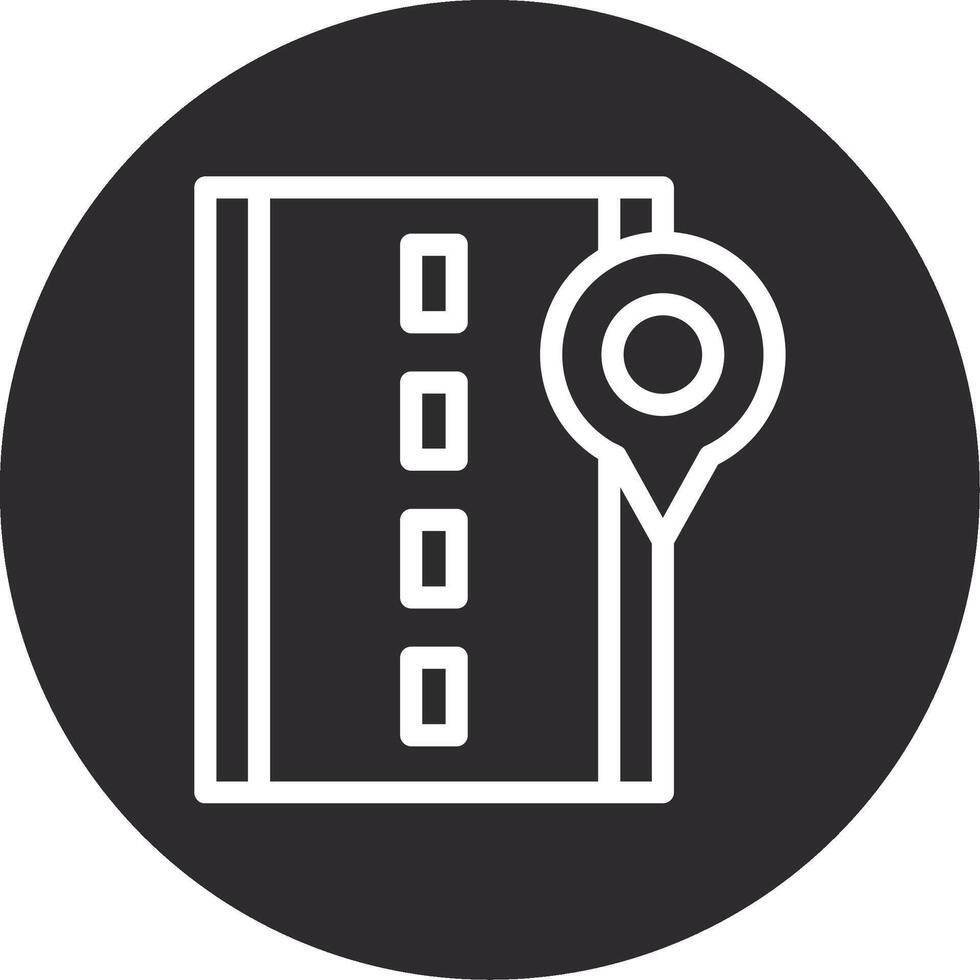 Street Inverted Icon vector